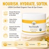image:imageBeeFriendly Organic Face and Eye Cream All In One 6 oz 3 Jar Box  USDA Certified Organic All In One Natural Face Eye Neck Decollete Cream Reduces Wrinkles amp Lines2 Ounce Pack of 1