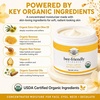 image:imageBeeFriendly Organic Face and Eye Cream All In One 6 oz 3 Jar Box  USDA Certified Organic All In One Natural Face Eye Neck Decollete Cream Reduces Wrinkles amp Lines4 Ounce Pack of 1