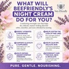 image:imageBeeFriendly Organic Night Cream USDA Certified 2 oz  Deep Hydrating amp Moisturizing For Eye Face Neck amp Decollete Revitalizing amp LineSmoothing4 Ounce Pack of 1