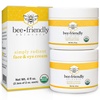image:imageBeeFriendly Organic Face and Eye Cream All In One 6 oz 3 Jar Box  USDA Certified Organic All In One Natural Face Eye Neck Decollete Cream Reduces Wrinkles amp Lines4 Ounce Pack of 1