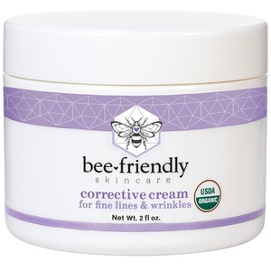 image:imageBeeFriendly Organic Corrective Cream Face Moisturizer 2 oz  USDA Certified Revitalizing Facial Night Cream For Sensitive Skin Aids Fine Lines amp Wrinkles For Eyes Face Neck2 Ounce Pack of 1