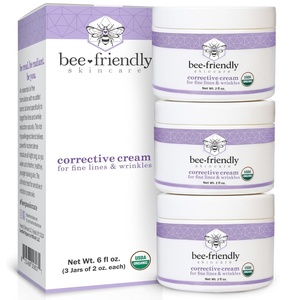 image:imageBeeFriendly Organic Corrective Cream Face Moisturizer 2 oz  USDA Certified Revitalizing Facial Night Cream For Sensitive Skin Aids Fine Lines amp Wrinkles For Eyes Face Neck2 Ounce Pack of 3