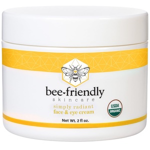 image:imageBeeFriendly Organic Face and Eye Cream All In One 6 oz 3 Jar Box  USDA Certified Organic All In One Natural Face Eye Neck Decollete Cream Reduces Wrinkles amp Lines2 Ounce Pack of 1