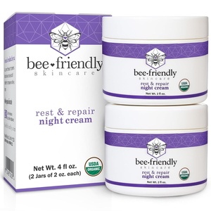 image:imageBeeFriendly Organic Night Cream USDA Certified 2 oz  Deep Hydrating amp Moisturizing For Eye Face Neck amp Decollete Revitalizing amp LineSmoothing4 Ounce Pack of 1